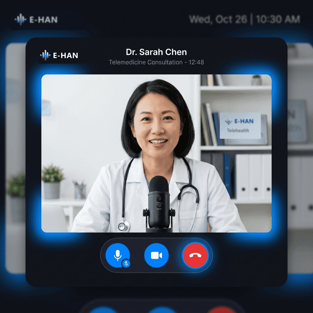 Consultez votre médecin en visioconférence HD
